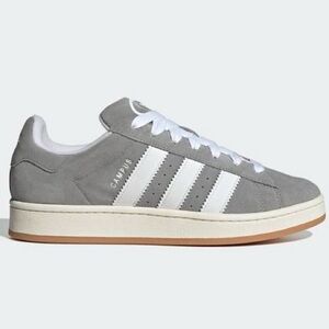 NEW ADIDAS Men's Campus 00s Low Top Sneakers Grey/White Size 13 (HQ8707)